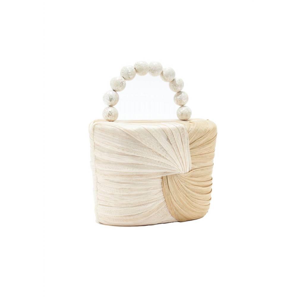 NEW EMM KUO women's pellicano mini bag in beige/natural